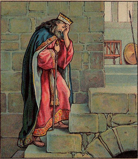 David's Grief Over Absalom - Artist Unknown - early 20th C